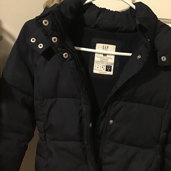 Girl's Cold Control Ultra Max Primaloft Coat by Gap--size M, Navy Blue - Picture 1 of 4